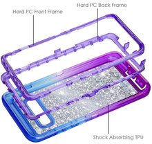 Load image into Gallery viewer, Samsung Galaxy S10 Plus Liquid Glitter Gradient Shockproof Case
