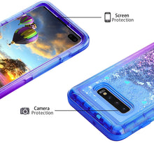 Load image into Gallery viewer, Samsung Galaxy S10 Plus Liquid Glitter Gradient Shockproof Case
