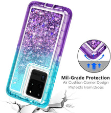 Load image into Gallery viewer, Samsung Galaxy S20 Ultra Liquid Glitter Gradient Shockproof Case
