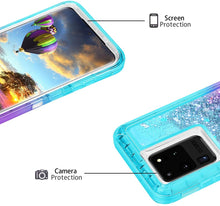 Load image into Gallery viewer, Samsung Galaxy S20 Ultra Liquid Glitter Gradient Shockproof Case
