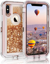 Load image into Gallery viewer, iPhone X / XS Liquid Glitter Shockproof Case
