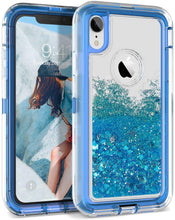Load image into Gallery viewer, iPhone XR Liquid Glitter Shockproof Case
