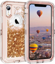 Load image into Gallery viewer, iPhone XR Liquid Glitter Shockproof Case

