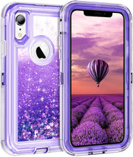 Load image into Gallery viewer, iPhone XR Liquid Glitter Shockproof Case
