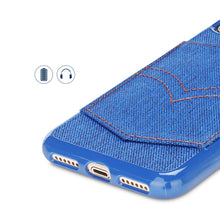 Load image into Gallery viewer, iPhone X / XS Hanman Sail Cardholder Denim Back Case
