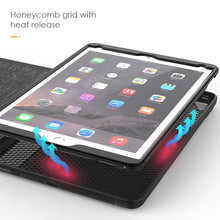 Load image into Gallery viewer, iPad Pro 11 (2020) Card-Holder Full Body Protection Flip Case - Black
