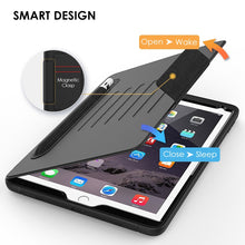 Load image into Gallery viewer, iPad Pro 11 (2020) Card-Holder Full Body Protection Flip Case - Black
