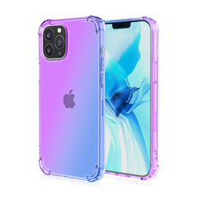 Load image into Gallery viewer, iPhone 12 Pro Max Transparent Gradient Rainbow Shockproof Case
