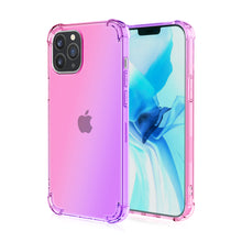 Load image into Gallery viewer, iPhone 12 Pro Max Transparent Gradient Rainbow Shockproof Case
