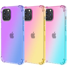 Load image into Gallery viewer, iPhone 12 Pro Max Transparent Gradient Rainbow Shockproof Case

