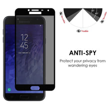 Load image into Gallery viewer, Samsung Galaxy J4 PRIVACY Screen Protector Anti-Spy No-Peep Tempered Glass
