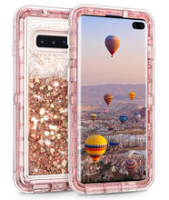 Load image into Gallery viewer, Samsung Galaxy S10 Plus Liquid Glitter Shockproof Case
