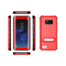 Load image into Gallery viewer, Samsung Galaxy S8 Plus Shellbox Extreme Waterproof Dot Kickstand Case
