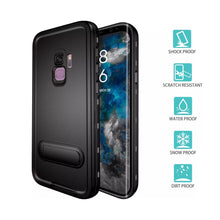 Load image into Gallery viewer, Samsung Galaxy S9 Shellbox Extreme Waterproof Dot Kickstand Case
