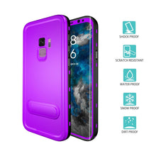 Load image into Gallery viewer, Samsung Galaxy S9 Plus Shellbox Extreme Waterproof Dot Kickstand Case
