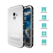 Load image into Gallery viewer, Samsung Galaxy S9 Plus Shellbox Extreme Waterproof Dot Kickstand Case
