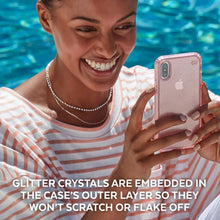 Load image into Gallery viewer, iPhone XS Max Speck Presidio Clear + Glitter Case
