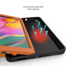 Load image into Gallery viewer, Samsung Galaxy Tab A 8.0 (2019) Card-Holder Full Body Protection Flip Case - Brown
