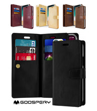 Load image into Gallery viewer, iPhone XS Max Mercury Goospery Mansoor Diary Wallet Case
